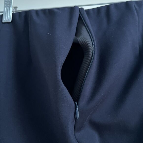 Rag & Bone High Rise Simone Pants Stretch Ankle Lace Up Navy Women’s Size 8 - Picture 7 of 8